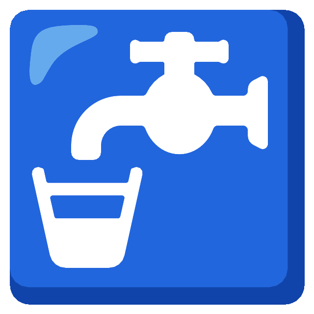 emoji 🚰 | 饮用水 | Google | 640 x 640