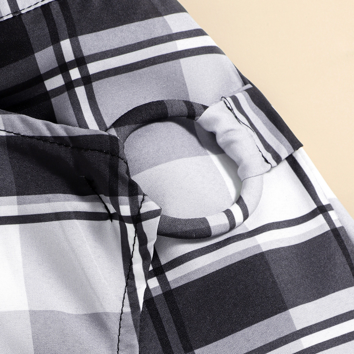 购物车加购品和商详页加购品主商品-Toddler Girls Open Shoulder Plaid Top & Shorts Wholesale