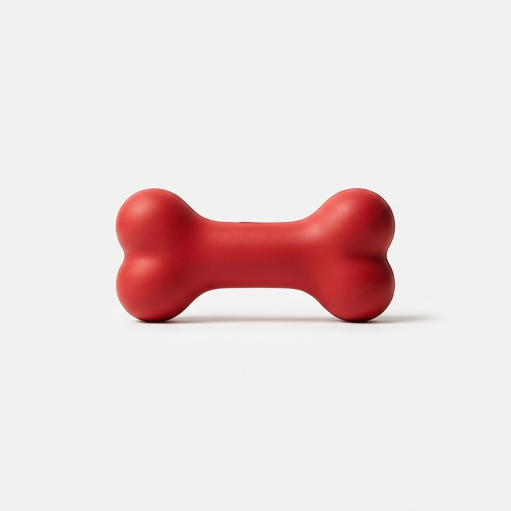 DarkPaws power chewer dog rubber bone in red