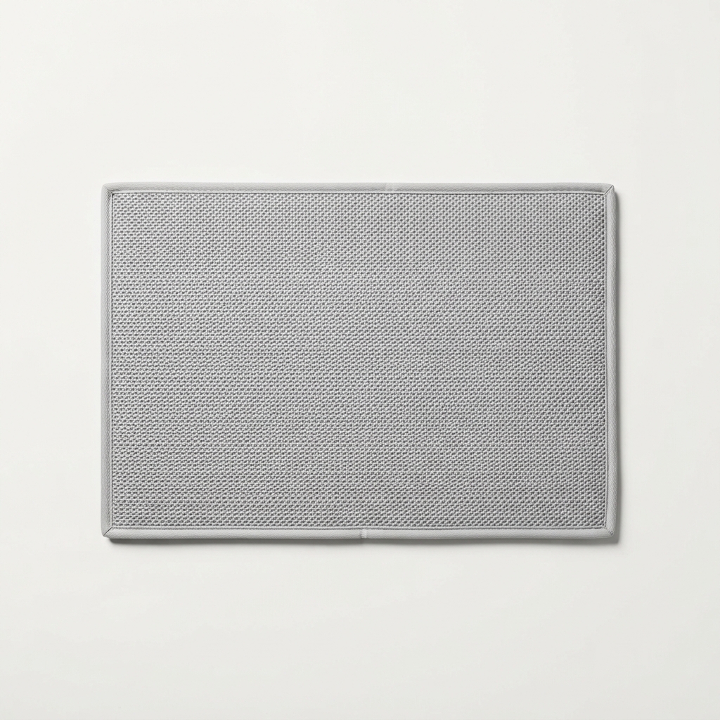 DarkPaws non-slip cat litter trapping mat in light grey