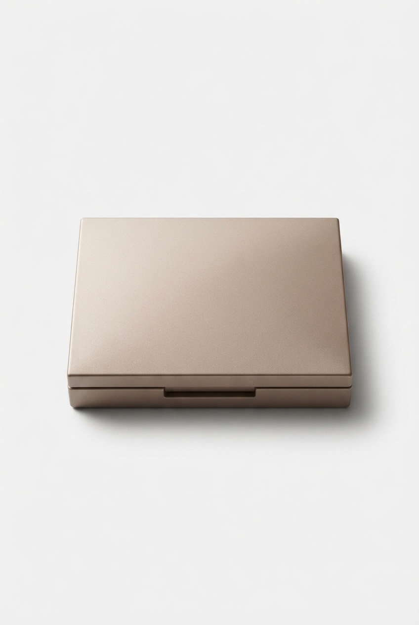 Beige compact with two neutral eye shades
