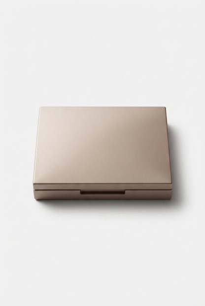 Beige compact with two neutral eye shades