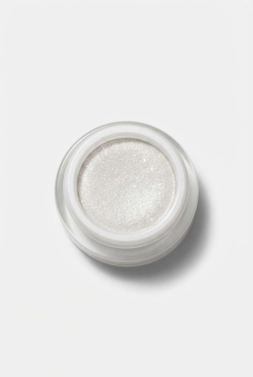 Ghost white shimmer topper for outdoor eye looks