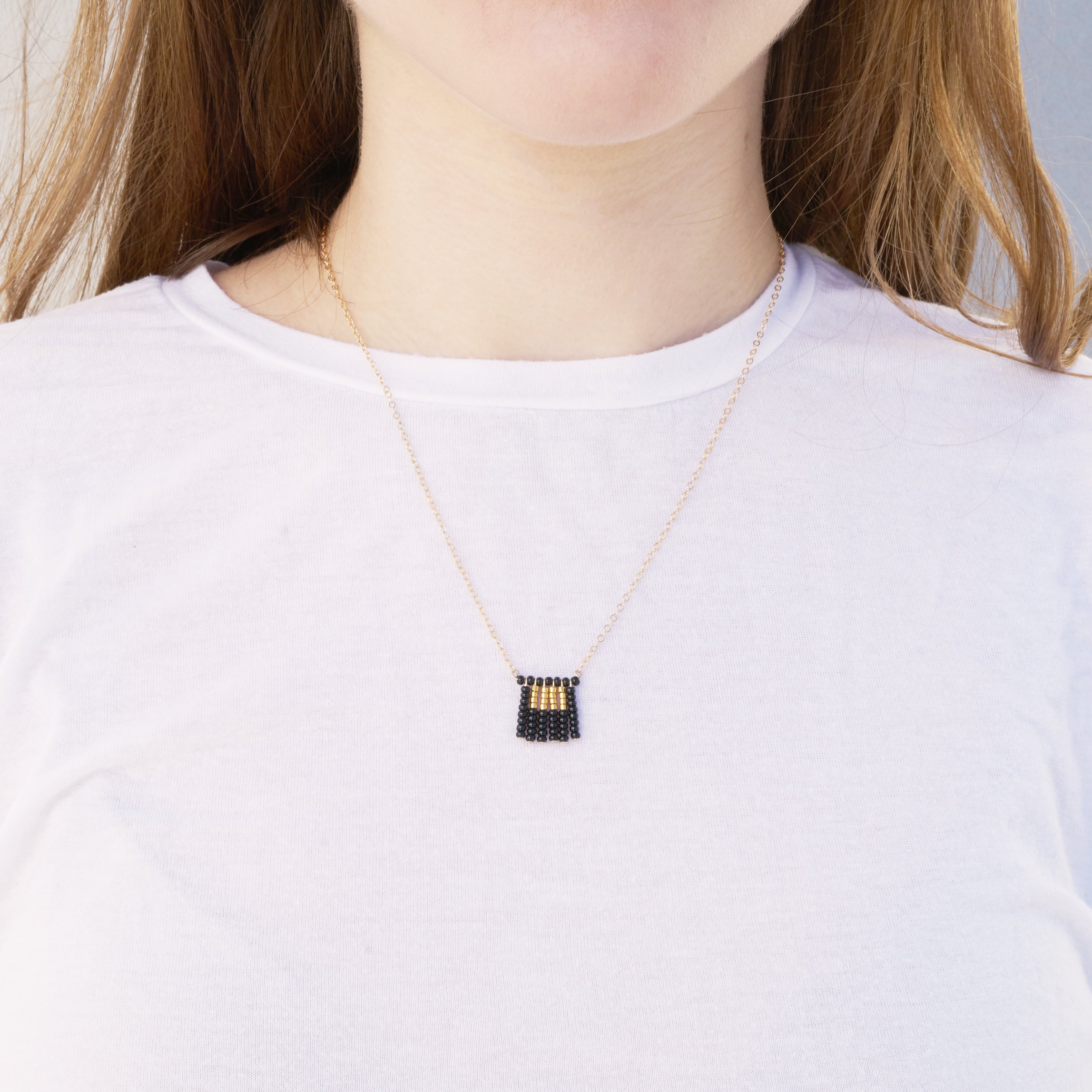 Nzuri Tassel Block Necklace