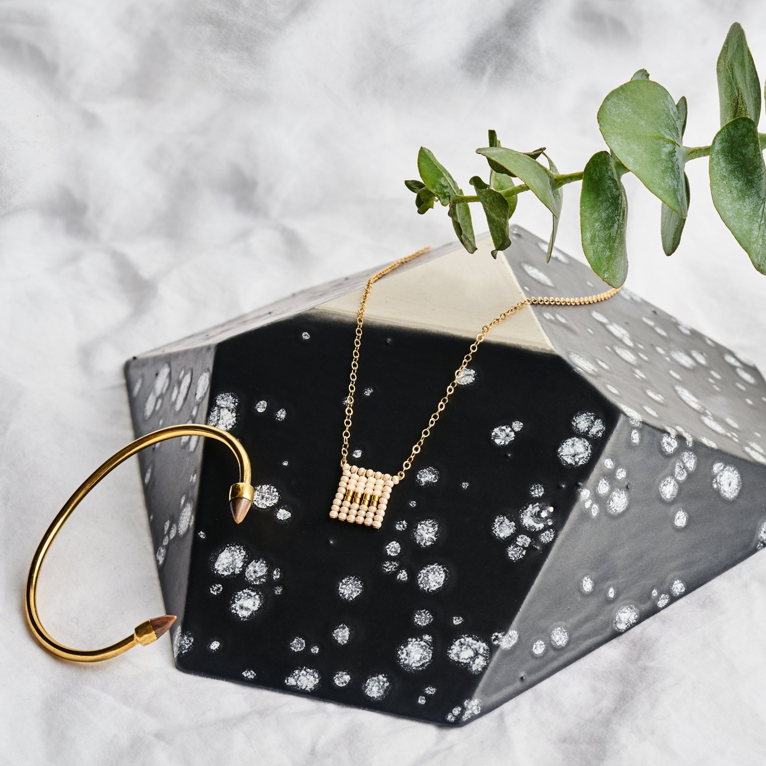 Nzuri Tassel Block Necklace