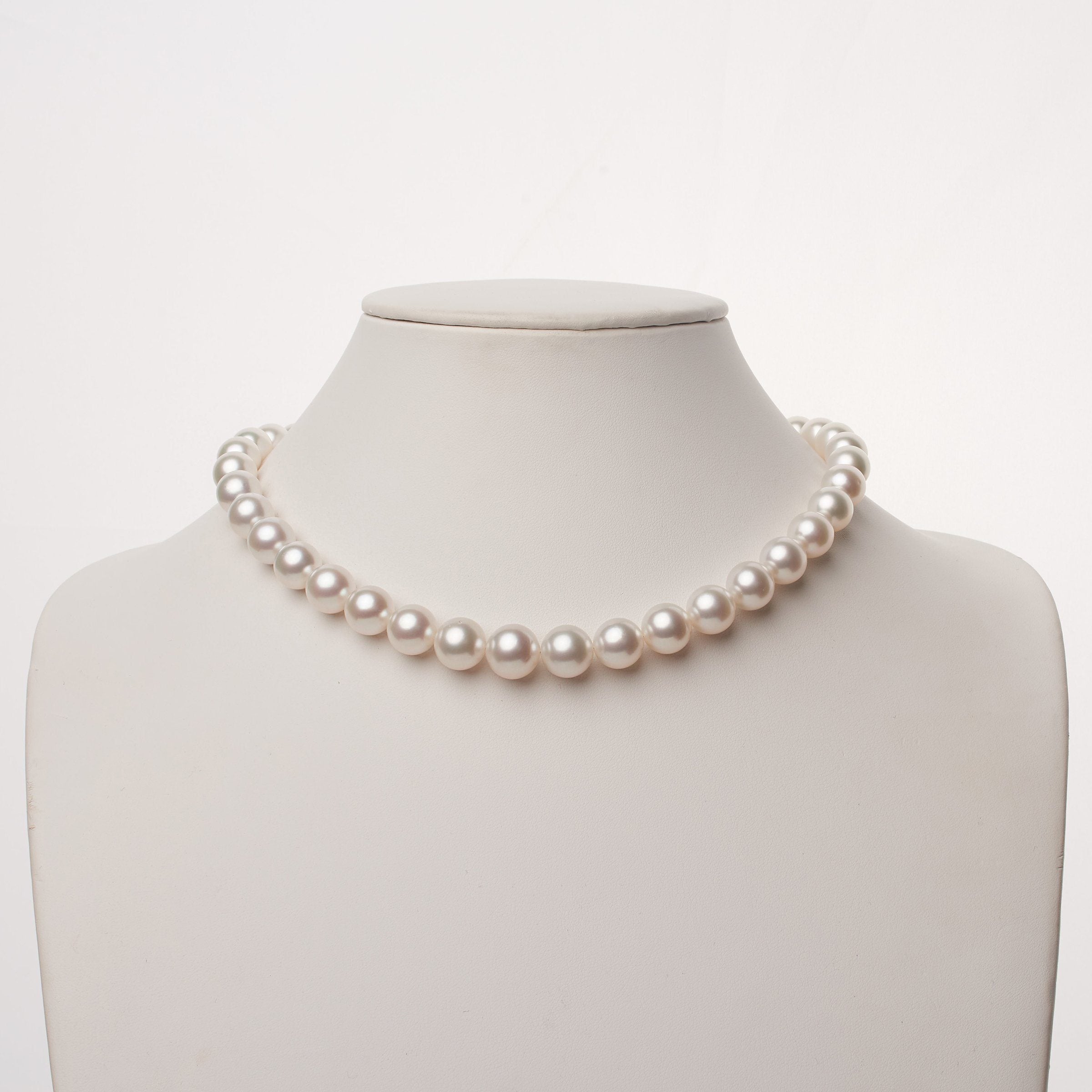 10.0-12.3 mm AA+/AAA White South Sea Round Pearl Necklace