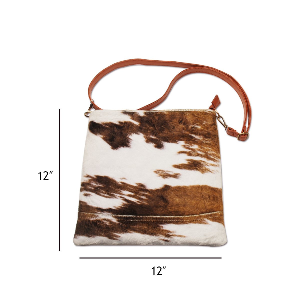 PU cotton plush super soft cow pattern three-piece makeup hand-held one-shoulder handbag mySite