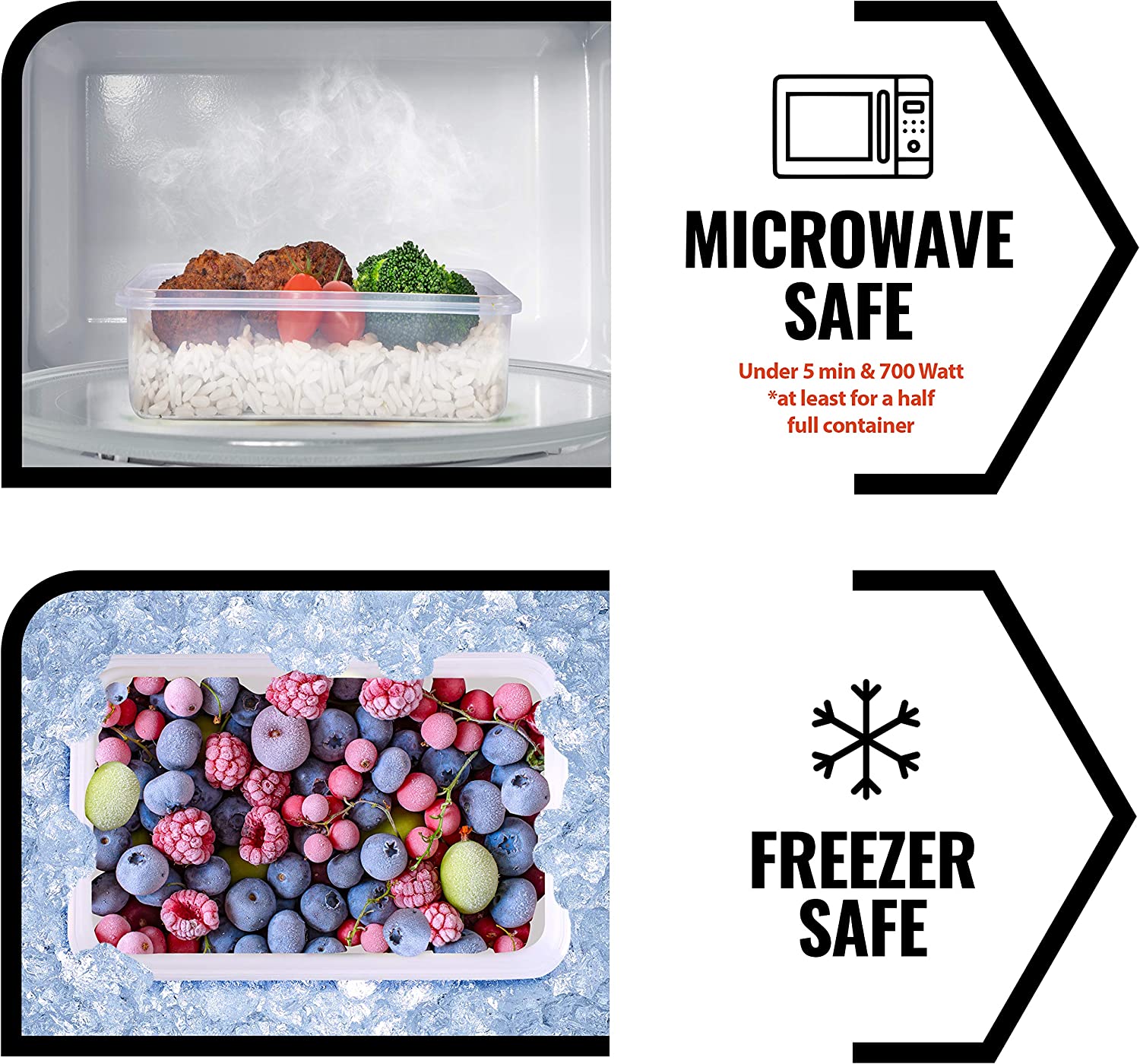 50-piece BPA-Free Food storage Containers Set with Lids