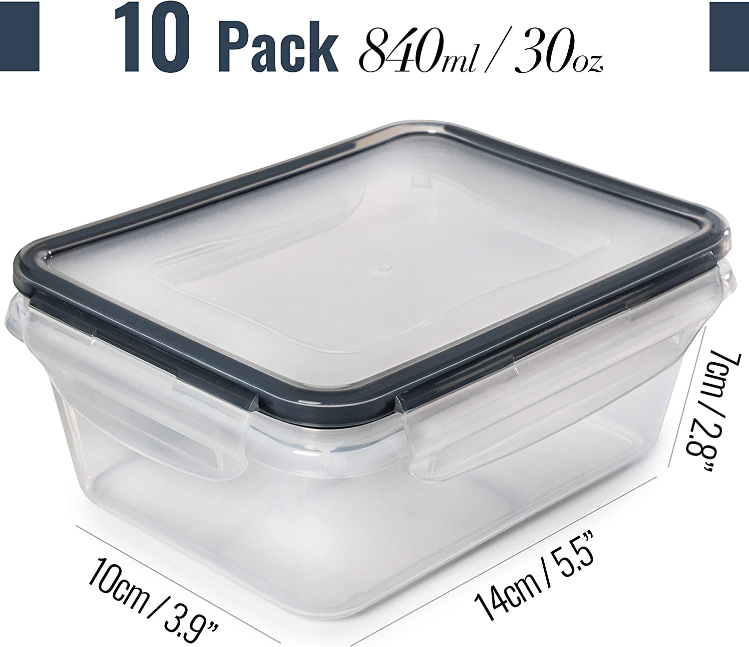 50-piece BPA-Free Food storage Containers Set with Lids