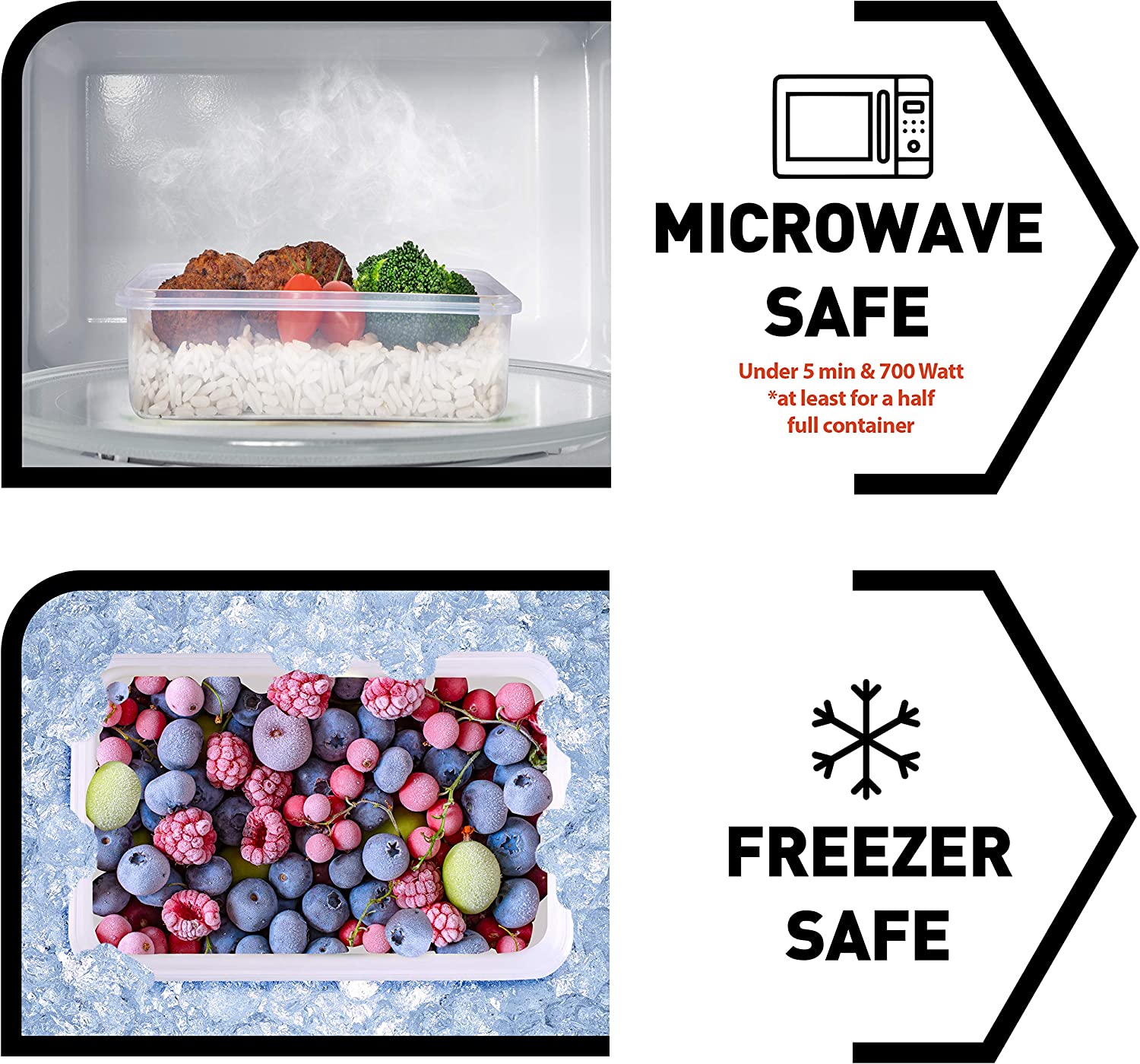 50-piece BPA-Free Food storage Containers Set with Lids