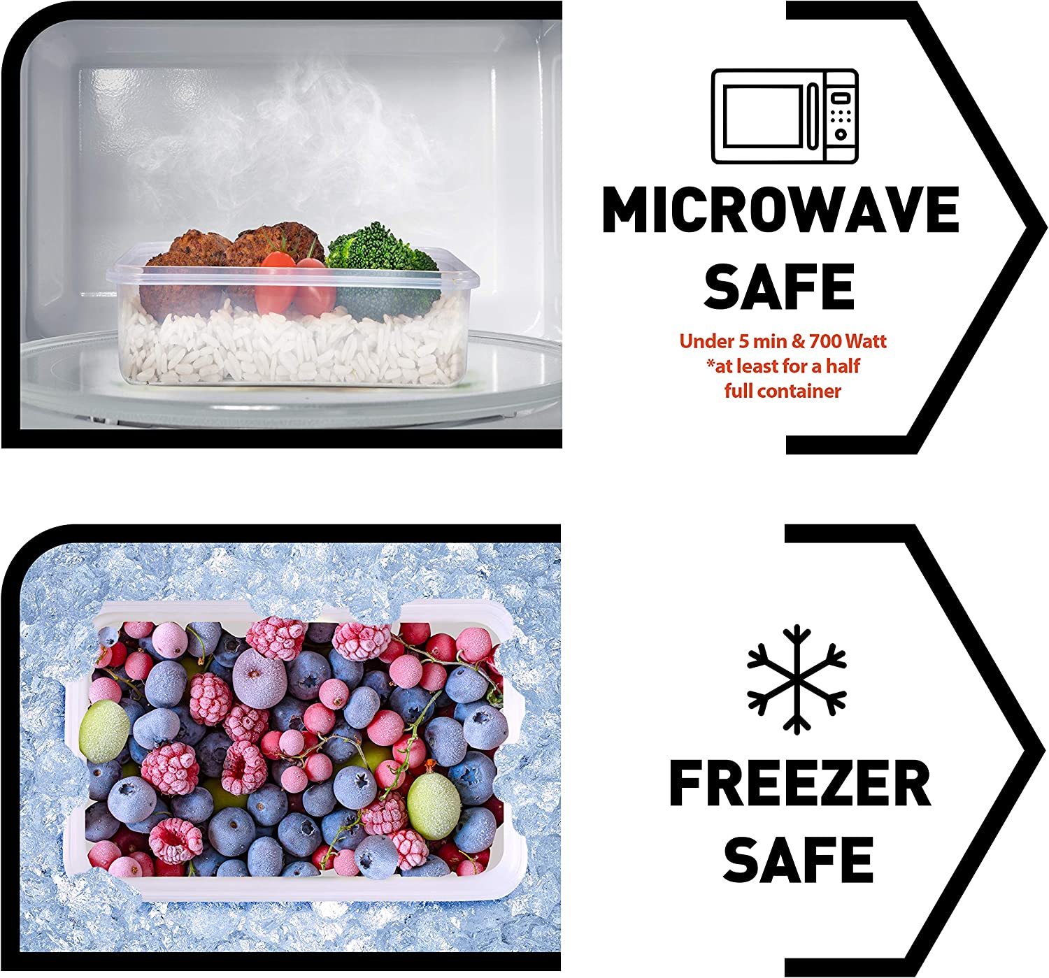 50-piece BPA-Free Food storage Containers Set with Lids
