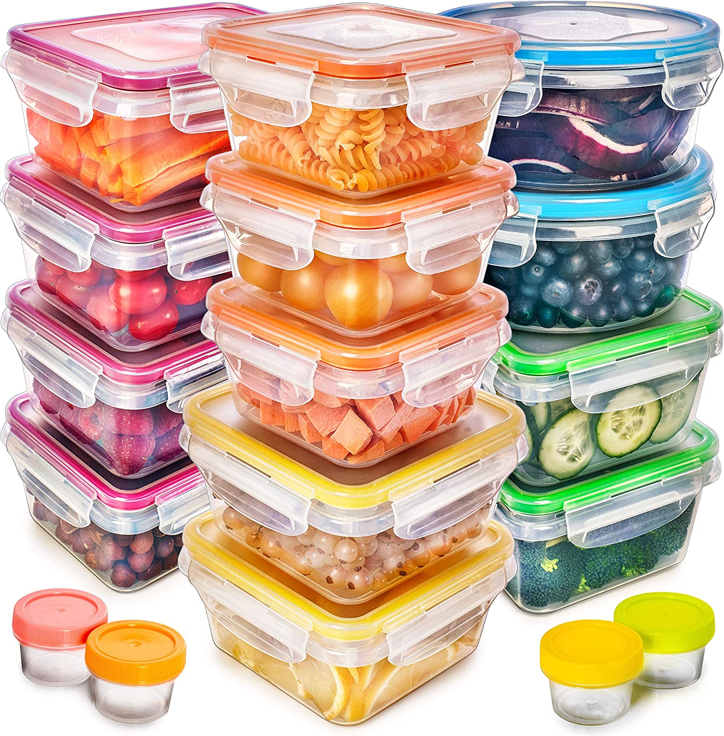 50-piece BPA-Free Food storage Containers Set with Lids