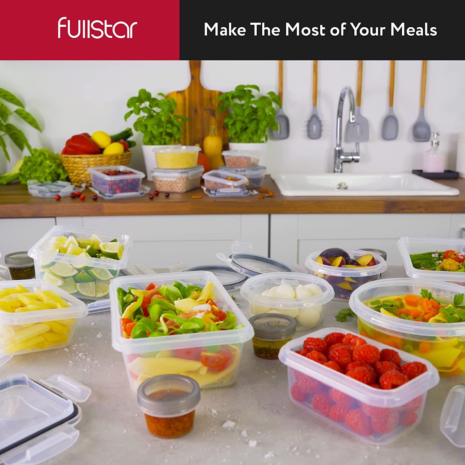 50-piece BPA-Free Food storage Containers Set with Lids