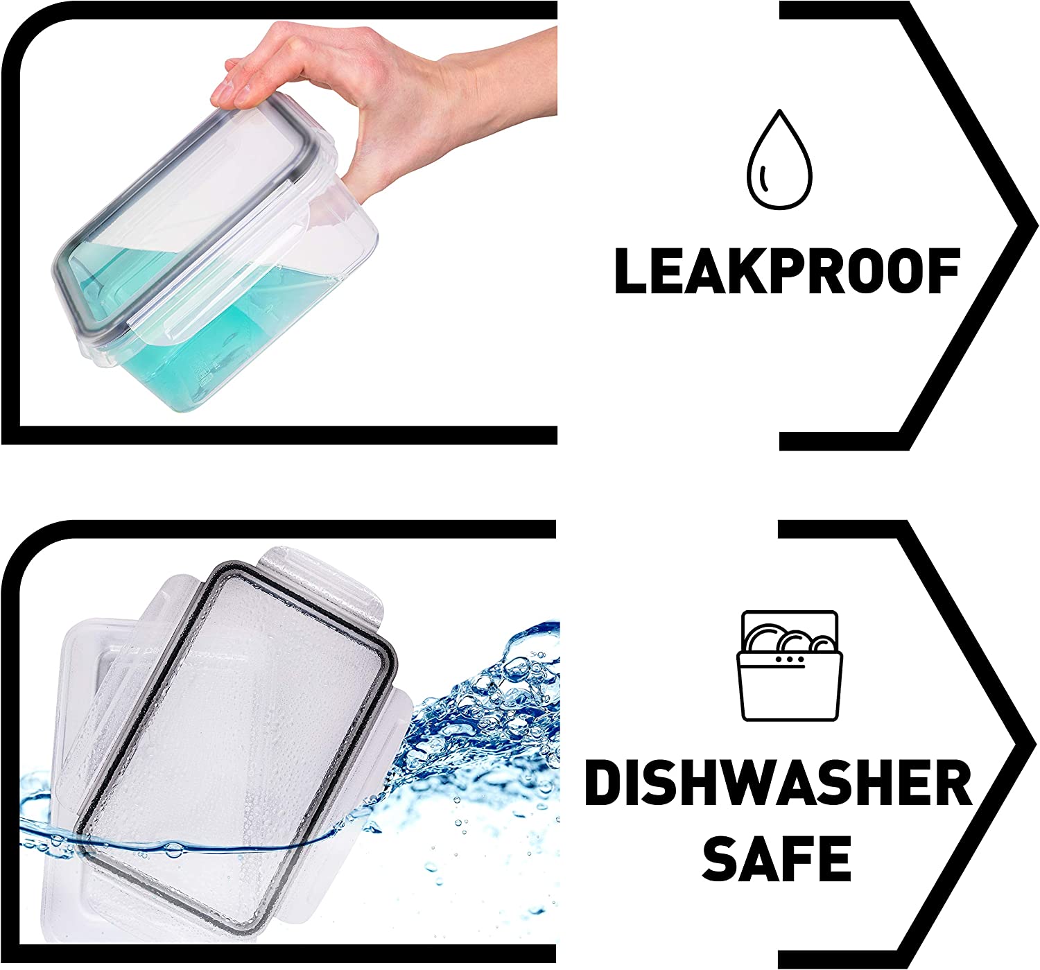 50-piece BPA-Free Food storage Containers Set with Lids