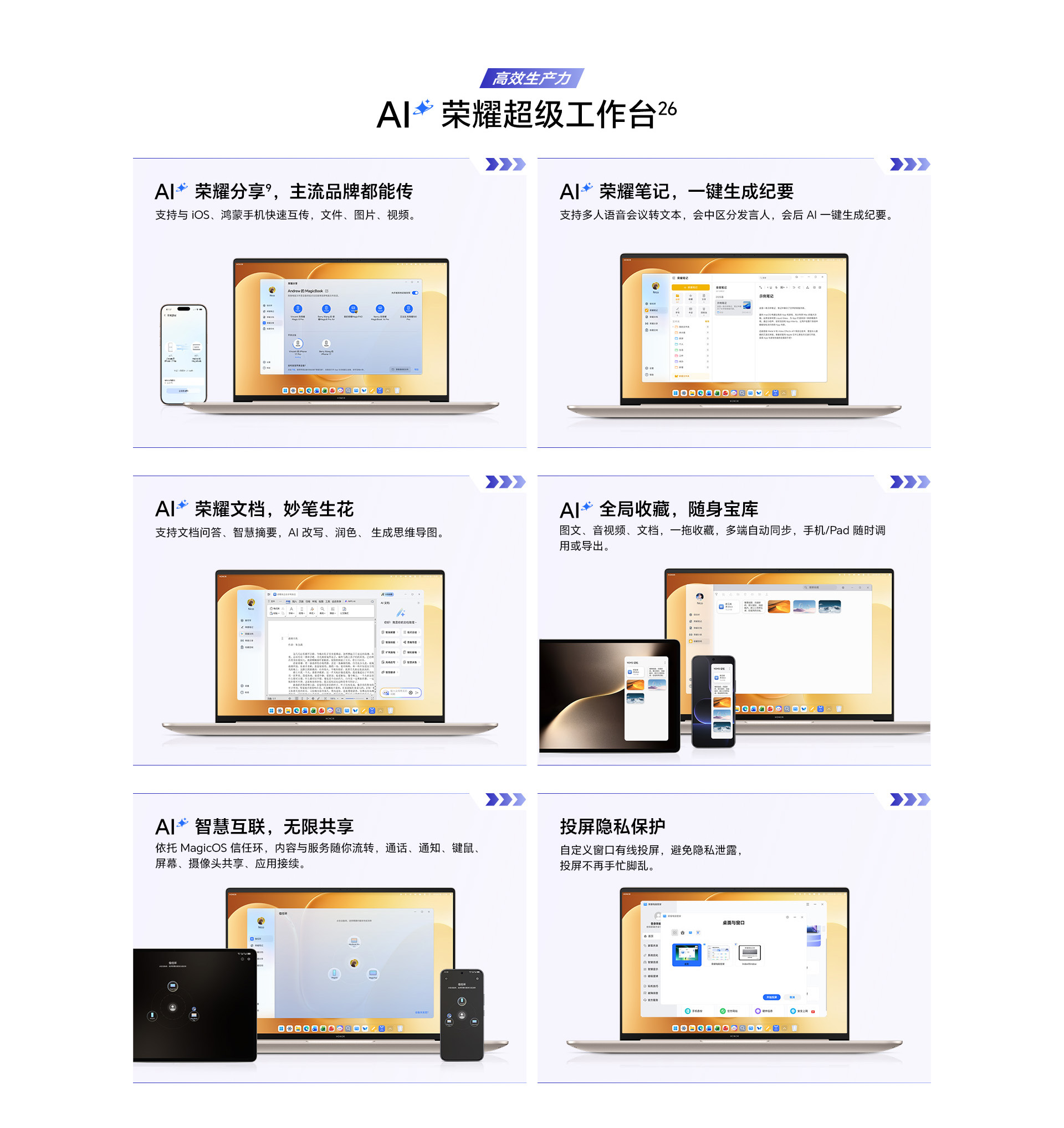 荣耀MagicBook 16 2026 AI全能轻薄笔记本 16吋 Ultra5-336H Windows 11 家庭中文版 32G 1T 2.5K 180Hz高刷护眼屏 星辰灰23