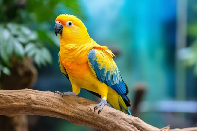 野生动物园彩色鹦鹉动物摄影图