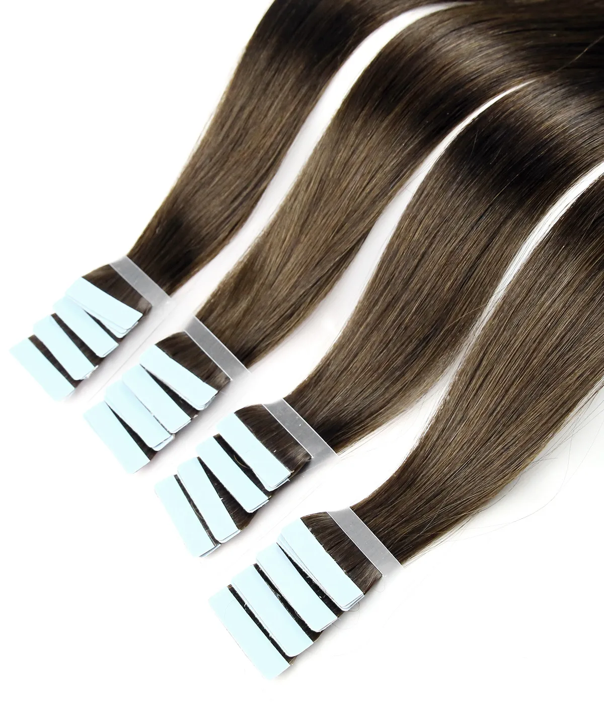 tape in hair extension brown