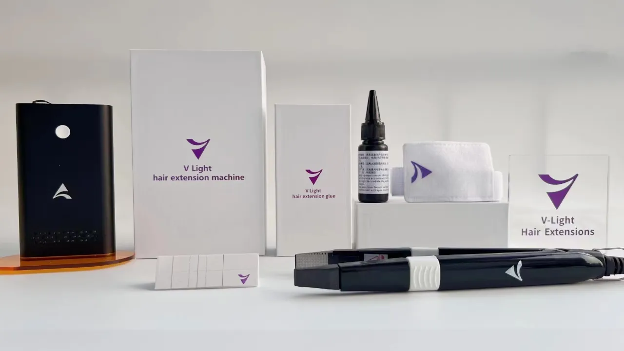 v light hair extension machine kit