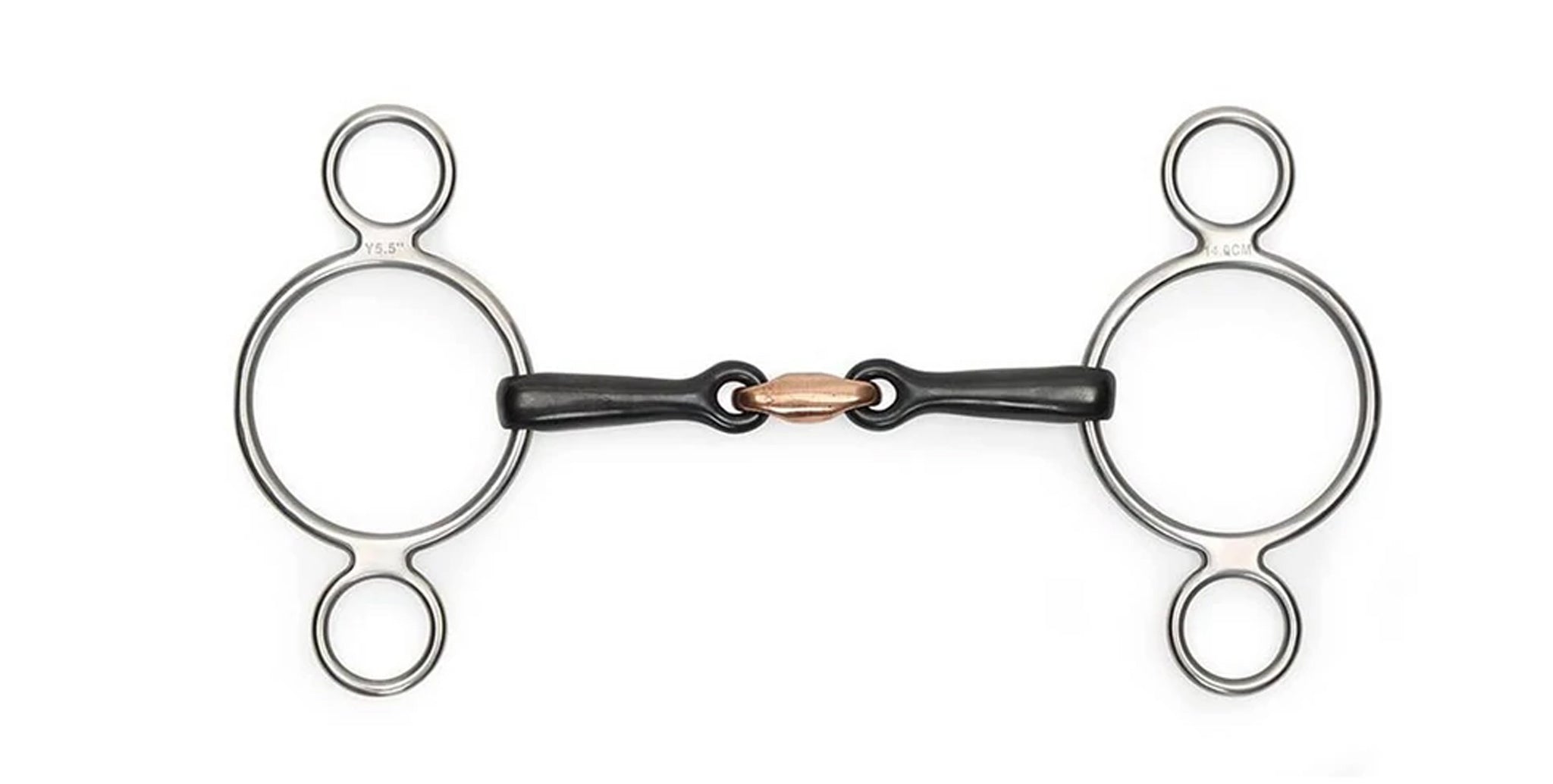 Shires 2 Ring Sweet Iron Gag Bit