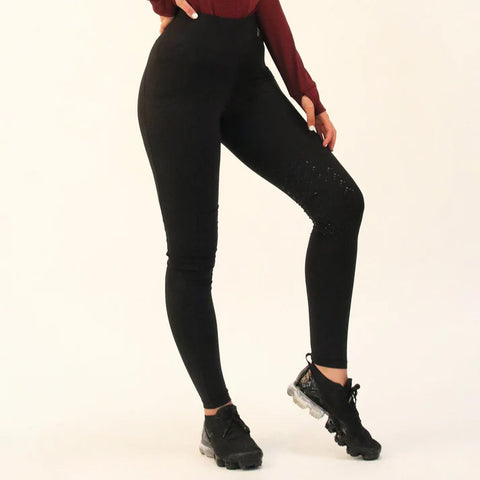 Gallop High Waist Silicone Knee Patch Riding Tights