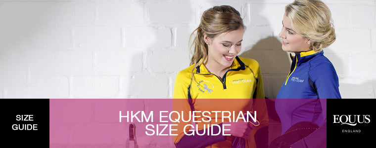 HKM Equestrian Size Guide