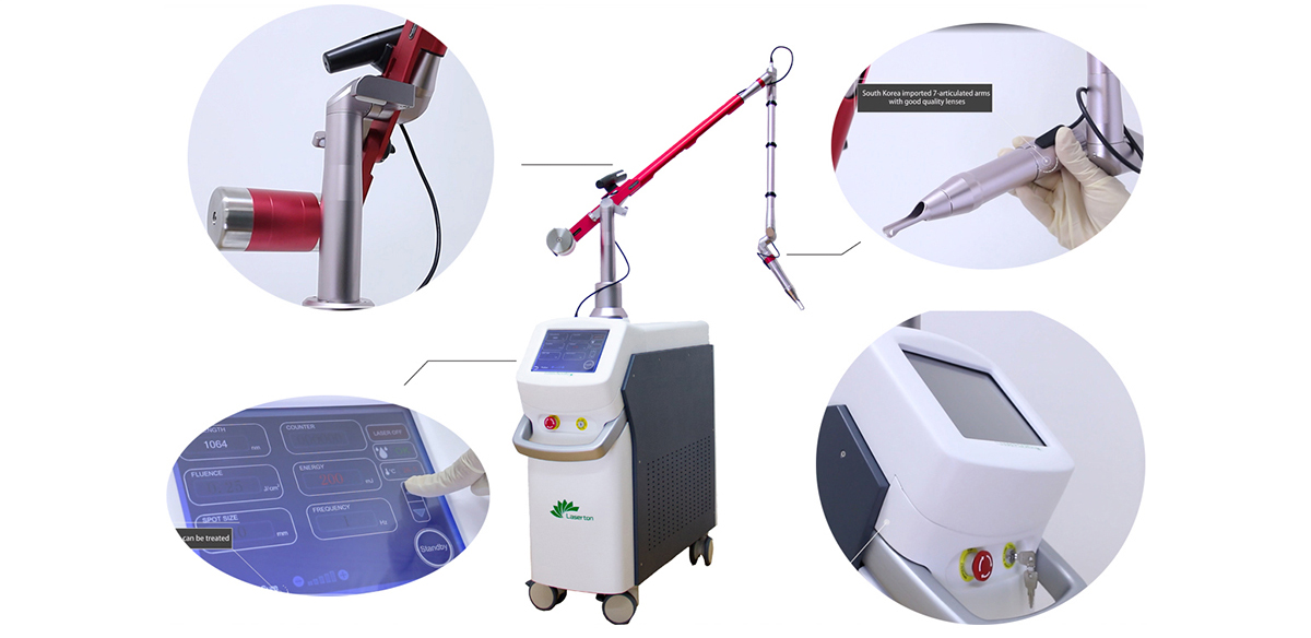 Tattoo removal machine:Q-switched Nd:YAG Laser 532/1064nm