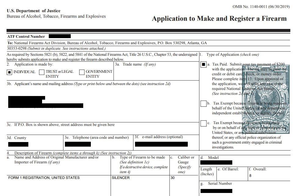 Form 1 is Approved