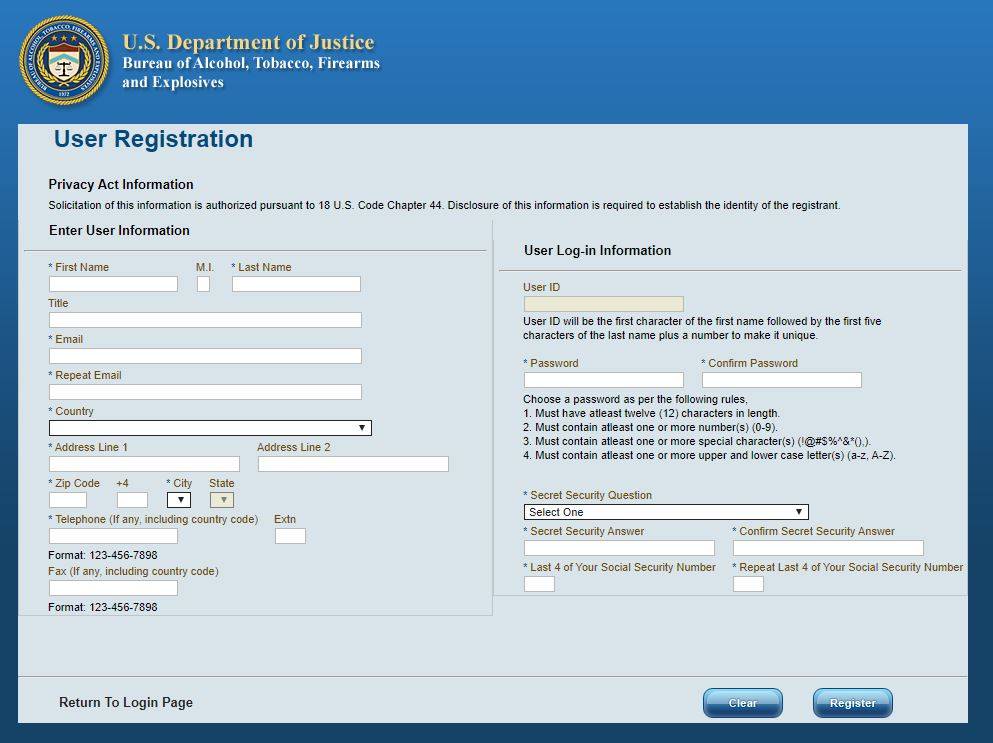 Register an Account