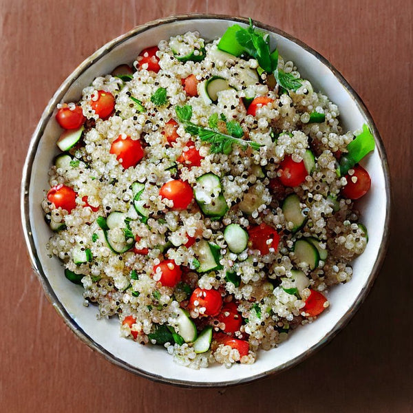 Quinoa salad dishes