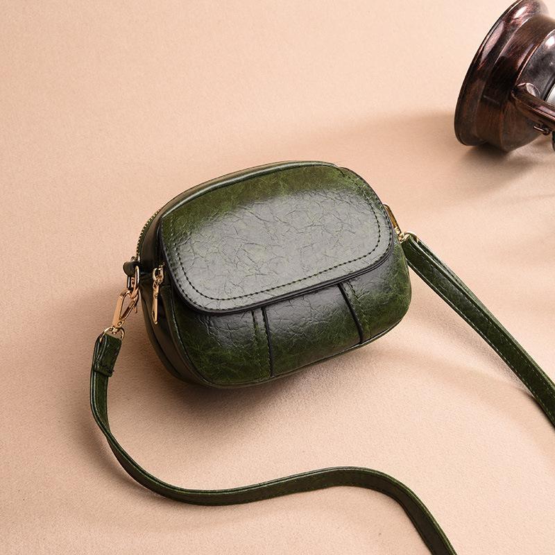 Women's versatile one-shoulder messenger soft leather handbags mySite