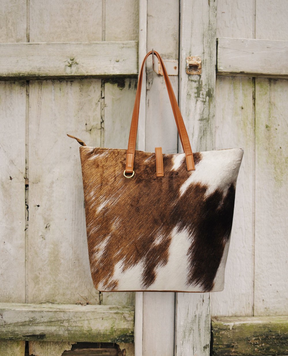 PU cotton plush super soft cow pattern three-piece makeup hand-held one-shoulder handbag mySite