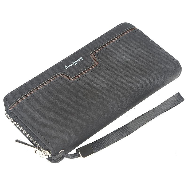 Men's long zipper wallet mySite