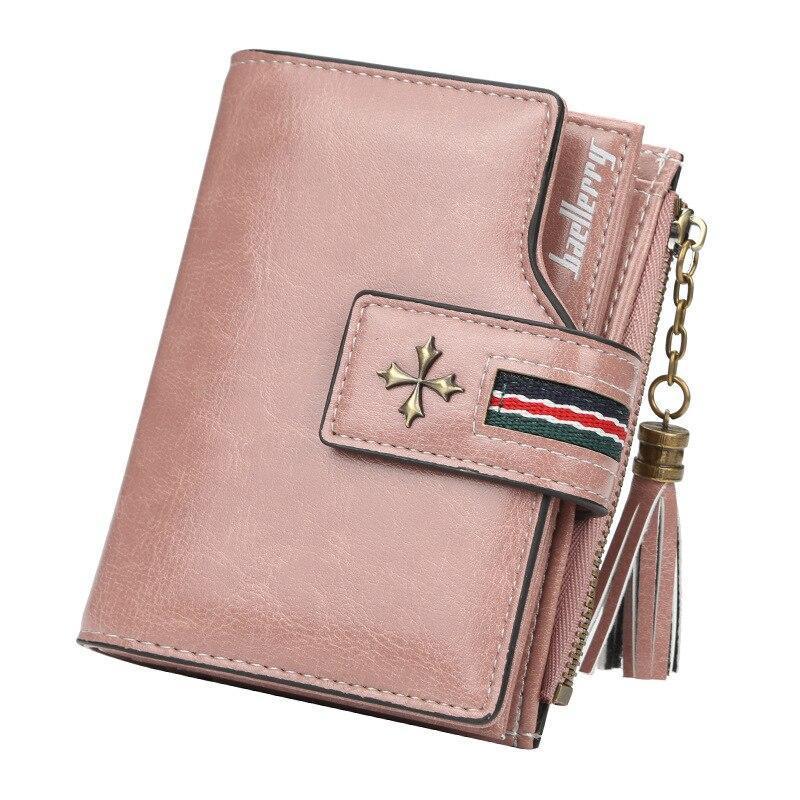 Women Oil Wax Leather Small Wallet mySite