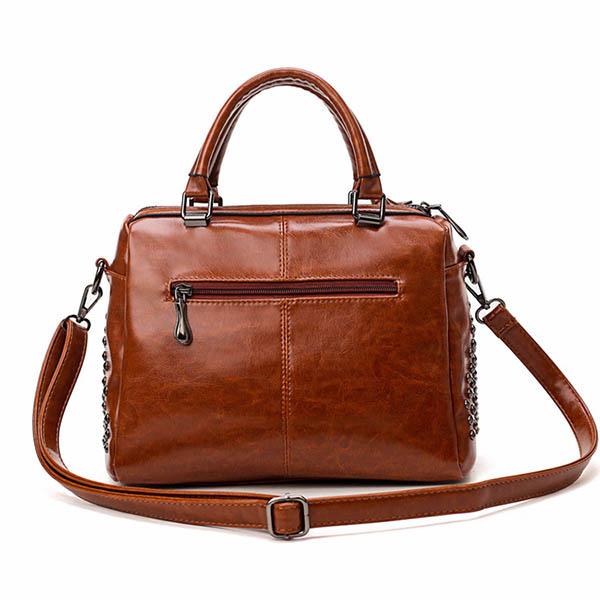 Ladies Soft Leather Fashion All-match Messenger Bag mySite