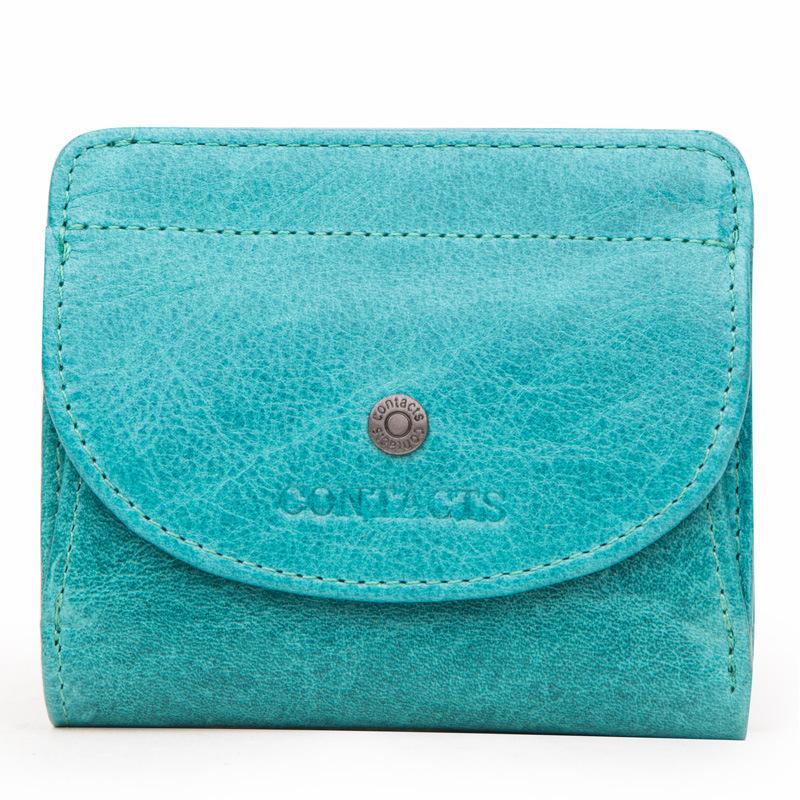 Fashion top layer cowhide ladies wallet trend small card holder mySite