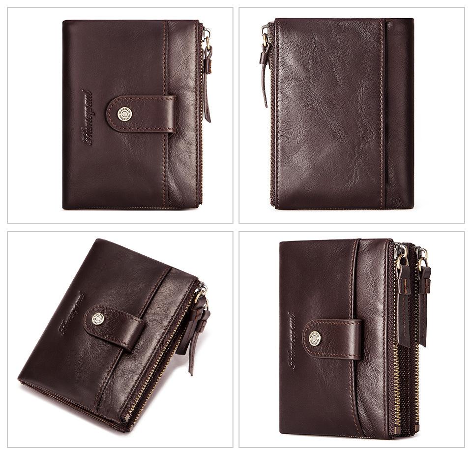 RFID Genuine Leather Men's 6 Card Wallet mySite