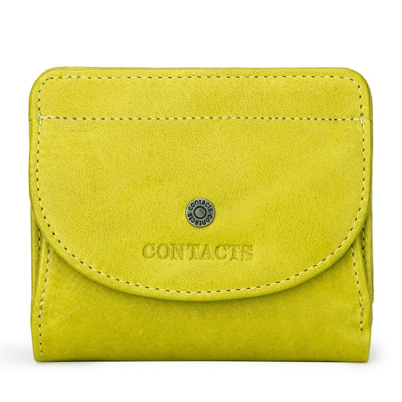 Fashion top layer cowhide ladies wallet trend small card holder mySite
