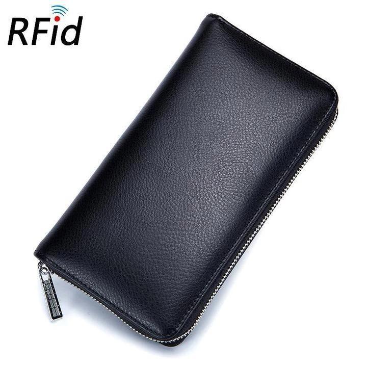 RFID Genuine Leather Card Wallet mySite