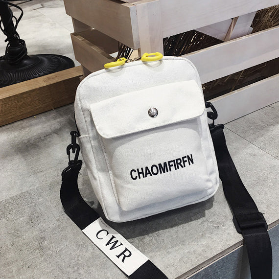 Ladies Canvas Letter Crossbody Bag mySite