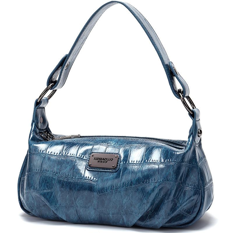 Retro style one-shoulder, cross-slung cloud crease bag mySite