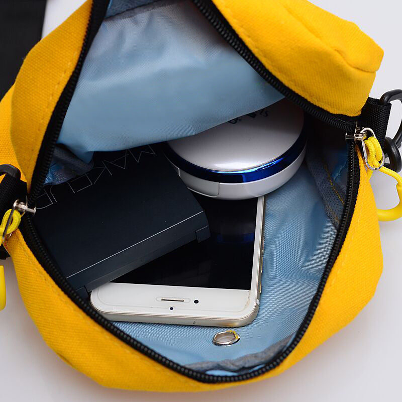 Ladies Canvas Letter Crossbody Bag mySite