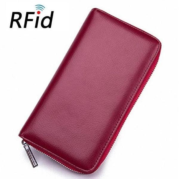 RFID Genuine Leather Card Wallet mySite
