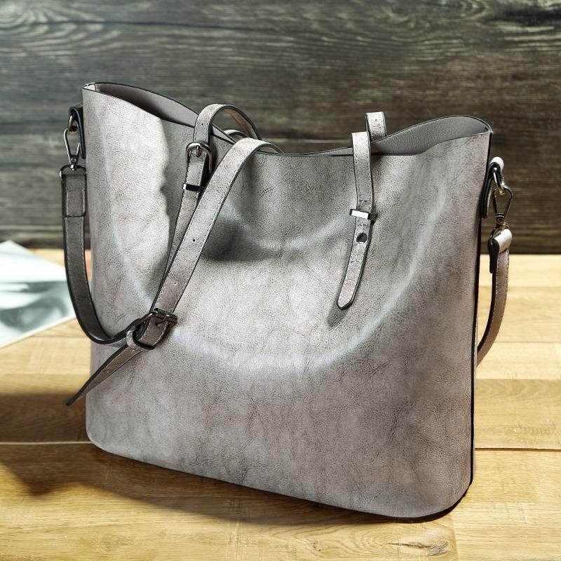 Ladies Vintage Waxed Pitote Bag Crossbody Shoulder Handbag mySite