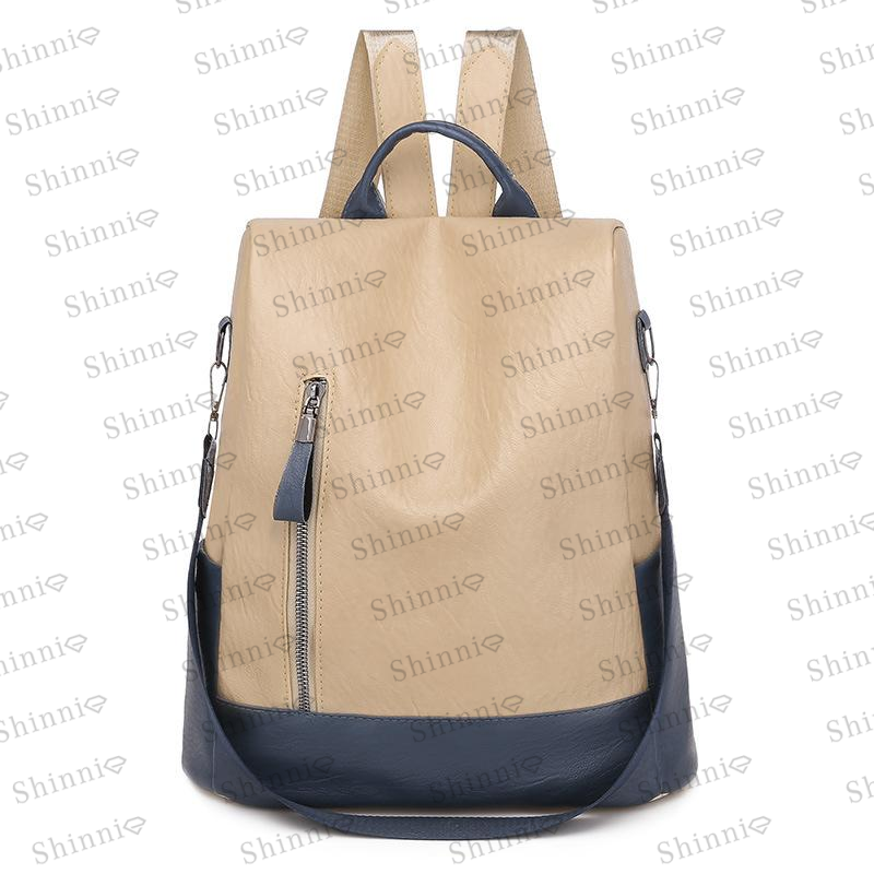 Women's simple casual all-match backpack mySite