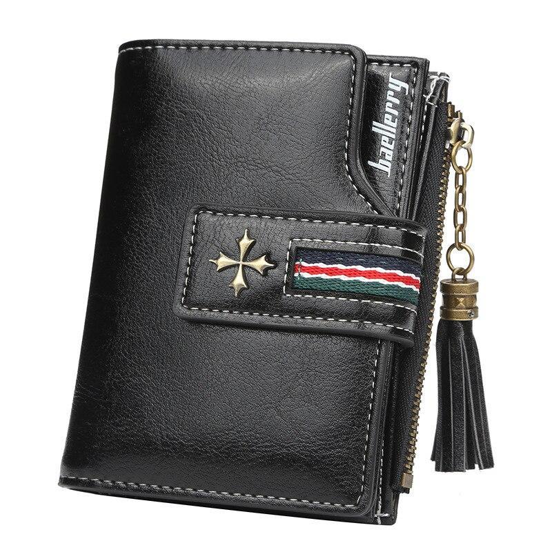 Women Oil Wax Leather Small Wallet mySite