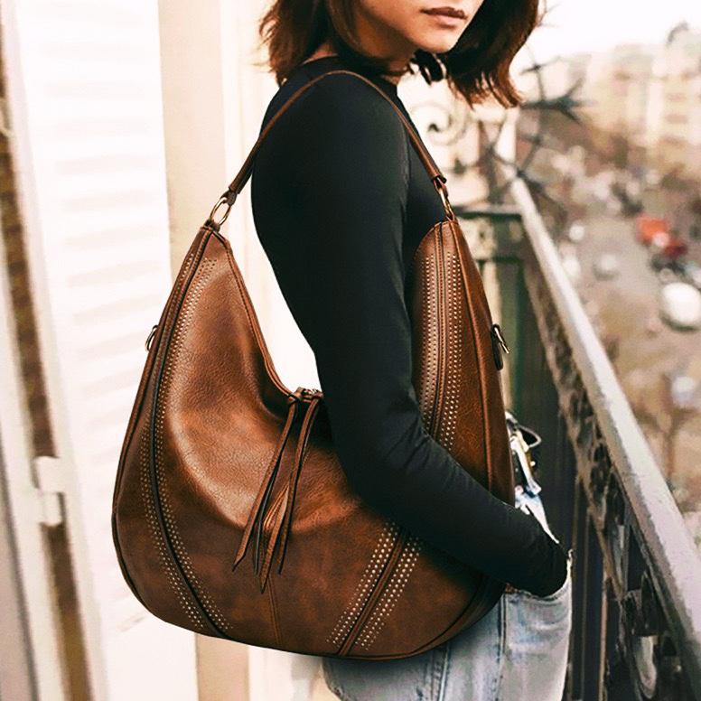 Ladies classic retro large capacity shoulder bag diagonal bag mySite