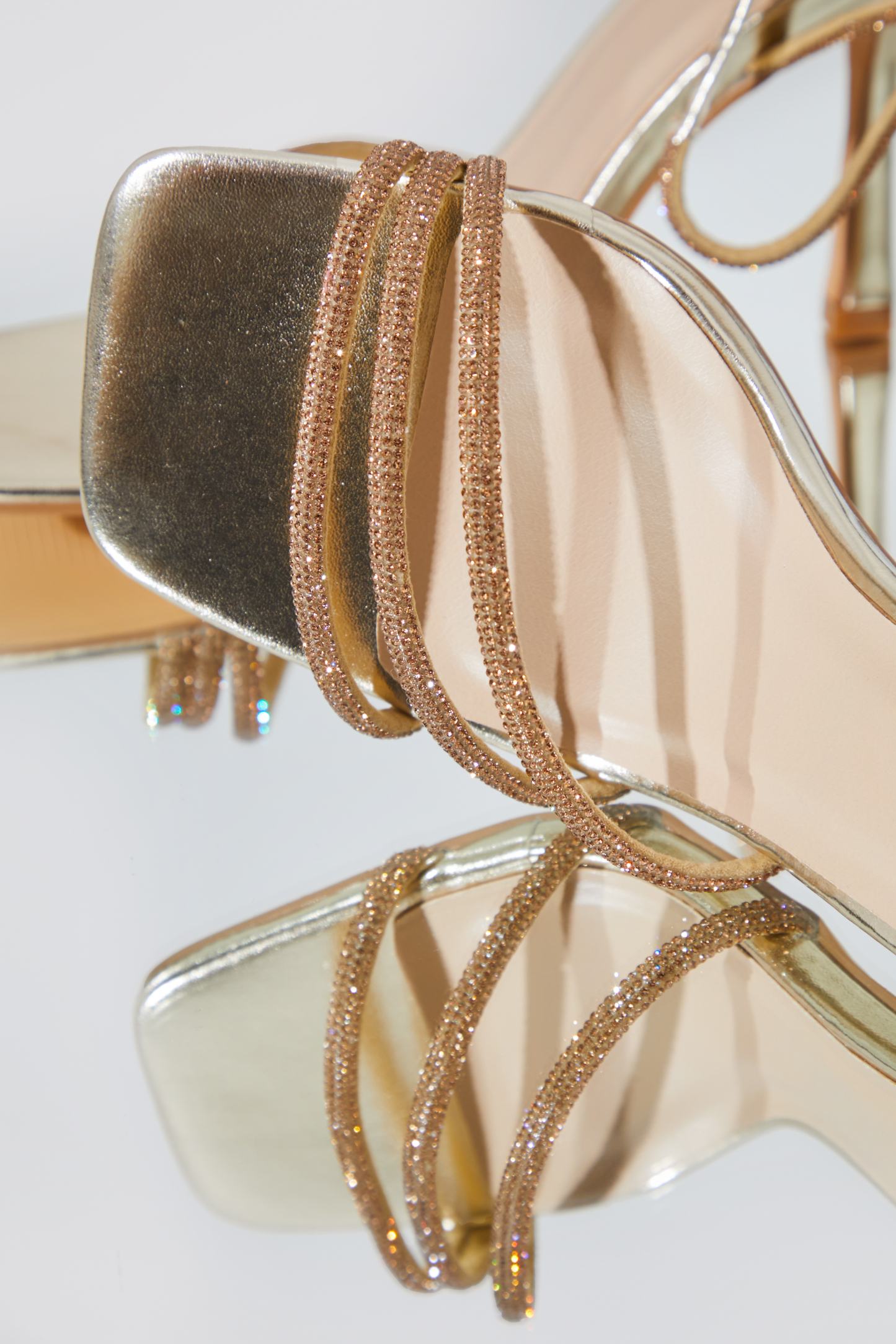 Diamante Strap Detail High Heel