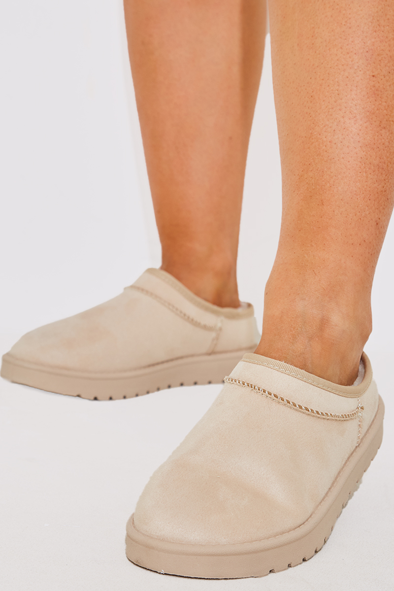 Faux Suede Flat Shoe