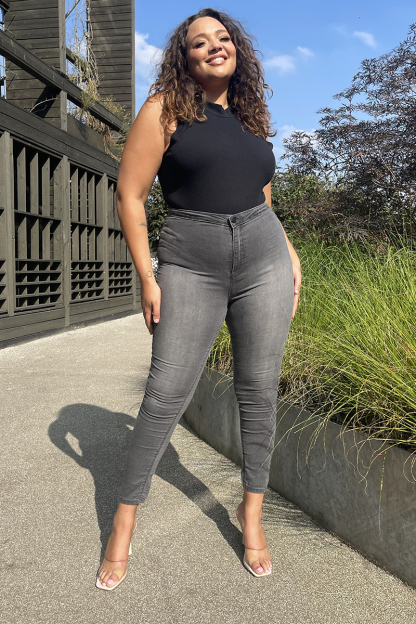 High Waisted Stretch Jegging Jeans