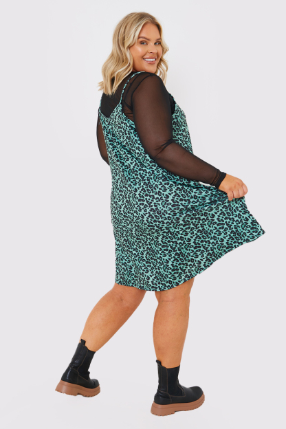 Leopard Print Slip Dress